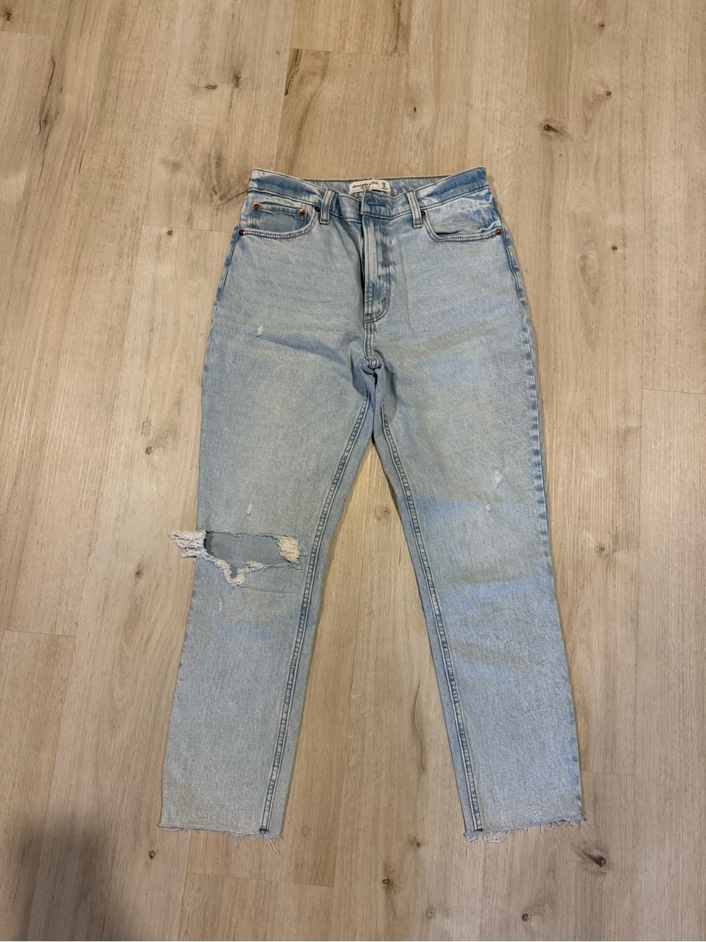 Abercrombie & Fitch Light Blue The Skinny High Rise Jeans